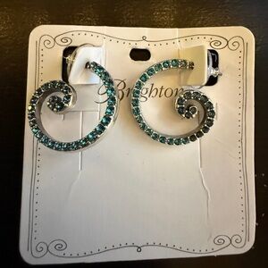 NWT Brighton Blue Spiral Earrings